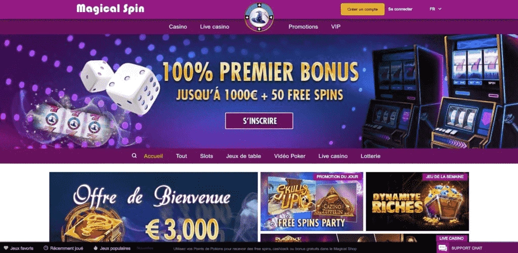 Magical Spin casino : le meilleur casino en ligne France en 2026