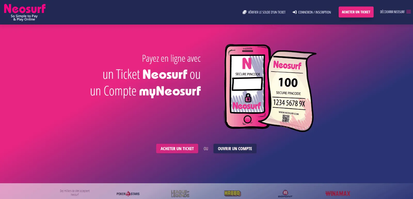 Neosurf casinos Neosurf