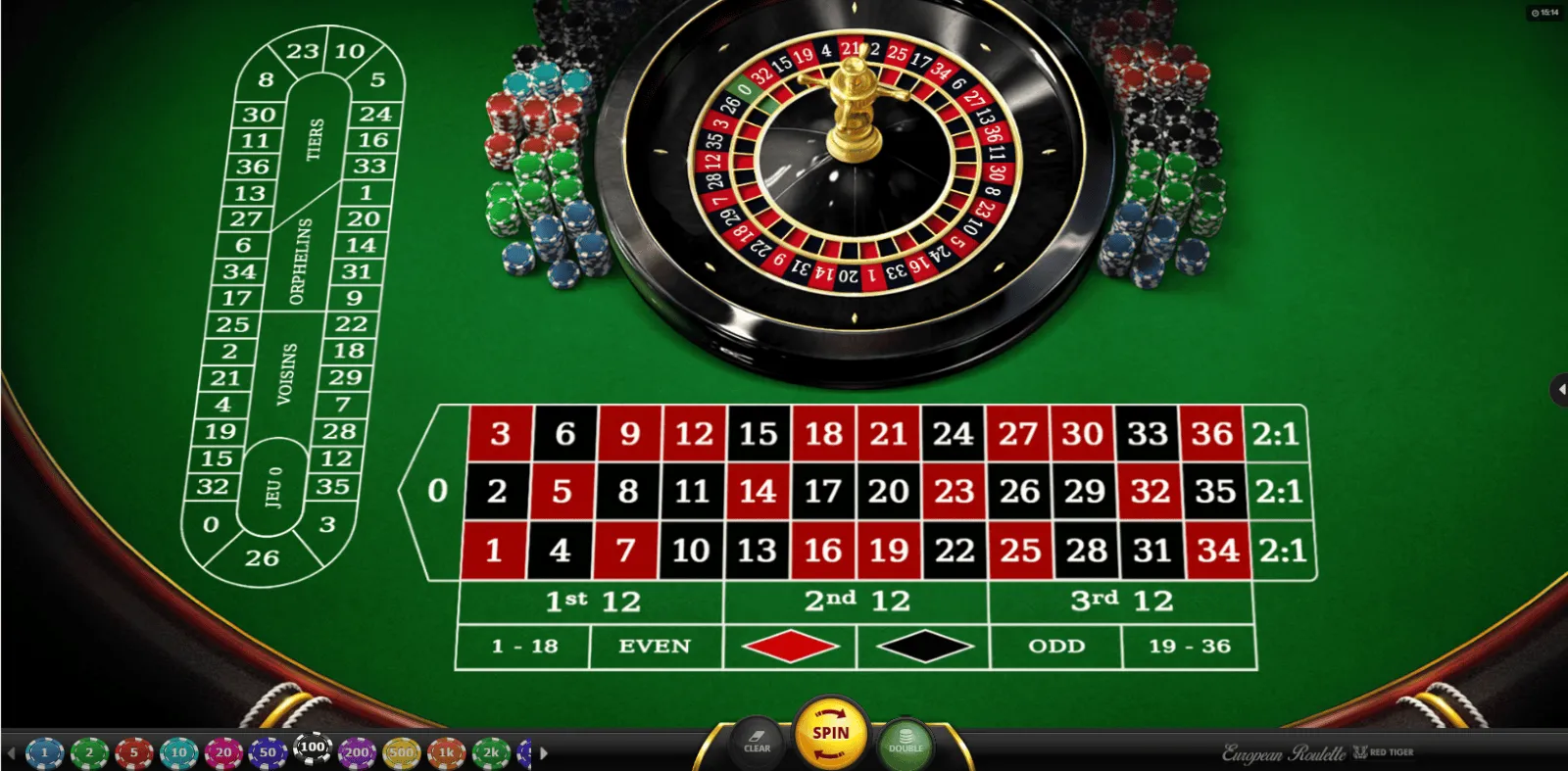Parier à la roulette en ligne Roulette pari