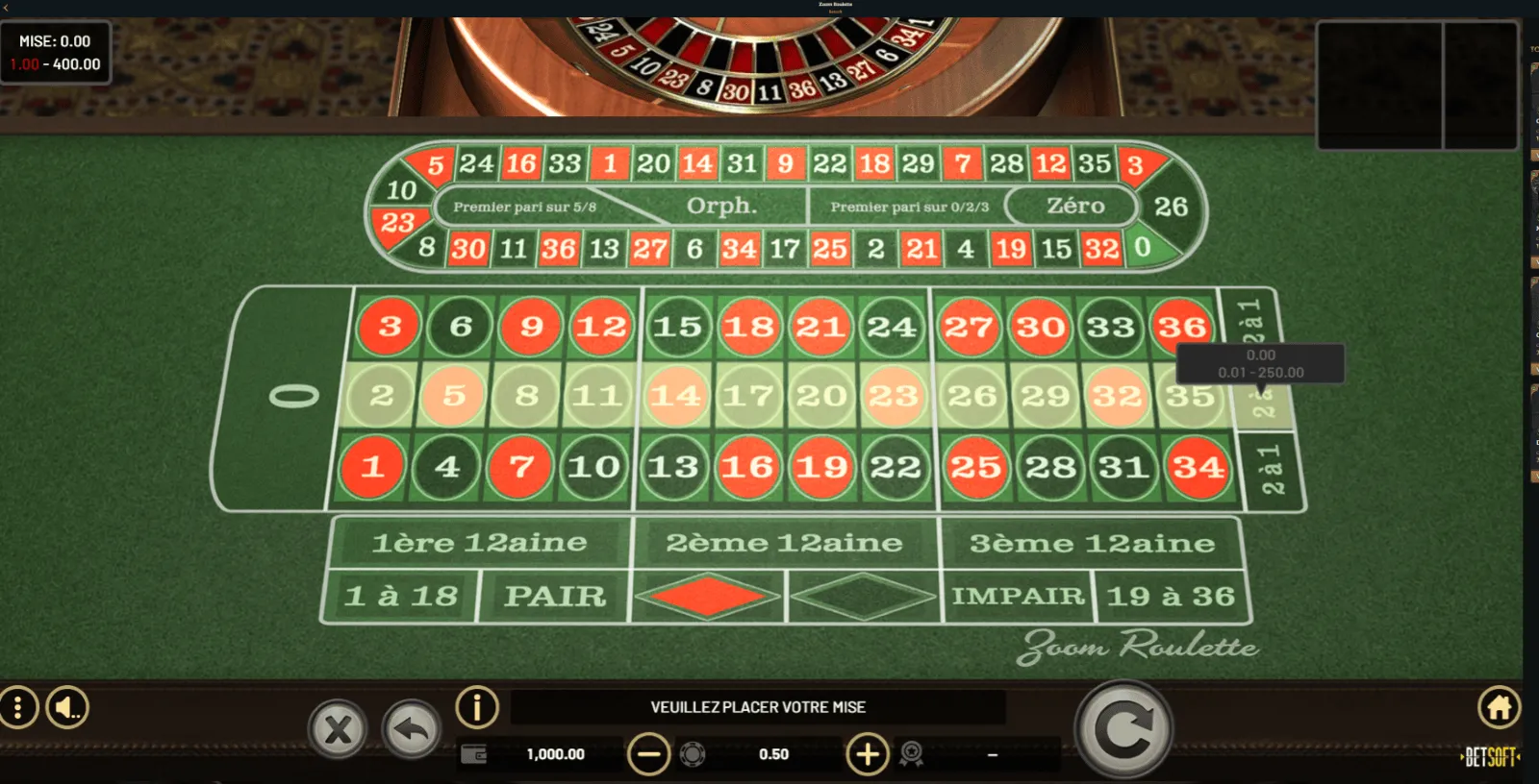 Meilleure roulette en ligne Roulette en ligne